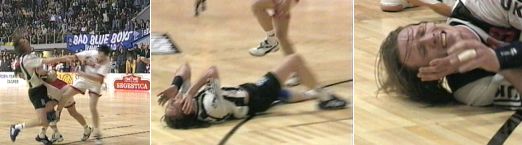 Auch Staffan mu�te einiges einstecken...