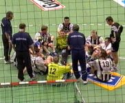 Noka und sein Team in der Pause der Verl�ngerung