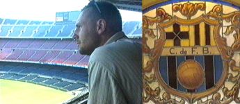 Christian Schwarzer im Stadion Nou Camp - Das vereinseigene Museum
