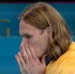 Konnte die letzte Viertelstunde nicht mit ansehen: Der verletzte Staffan Olsson.