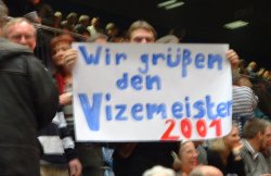 Mit liebevoll gestalteten Plakaten wurde die SG empfangen.