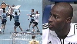 Julio Fis mit seinem ersten Treffer zum 18:23.