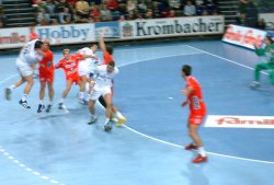 Christian Zeitz - hier im Wurf - traf zweimal.