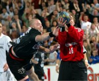 Mattias Andersson (r.) parierte in der Schlussphase einige sehr wichtige B�lle.