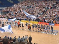 "Einlauf der Handball-Gladiatoren."