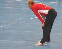 Goran Stojanovic bereitete den Zebras zun�chst einige Probleme.