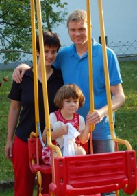 In Dutenhofen heimisch: Axel Geerken mit Familie.