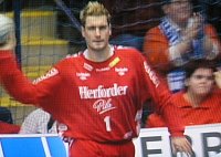 In der ersten Halbzeit machte Nationaltorh�ter Carsten Lichtlein dem THW zu schaffen.