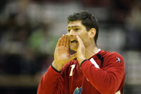 Henning Fritz pr�sentierte sich  gegen die Ukraine in Welthandballerform.