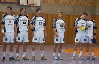 Der THW vor dem Anpfiff.