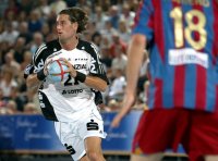 Lars Krogh Jeppesen im Spiel gegen seinen alten Club FC Barcelona