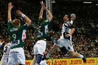 Nikola Karabatic erzielte f�nf Treffer.