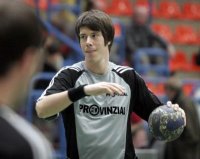 Kim Andersson - hier beim Aufw�rmen - erzielte sieben Tore.