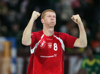 Karol Bielecki jubelt: Polen sichert sich den Gruppensieg.