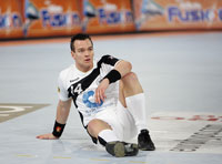 Christian Zeitz erzielte vier Treffer, erlaubte  sich aber auch 7 "Fahrkarten".