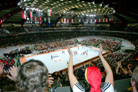 Die deutsche Mannschaft spielte in der ausverkauften Dortmunder Westfalenhalle.