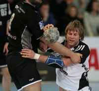 Pelle Linders durfte seine Abschiedstournee  durch die Bundesligahallen fortf�hren, erzielte aber keinen Treffer.