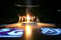 Stimmungsvolles Ambiente zum gro�en Triumph: Die Siegerehrung