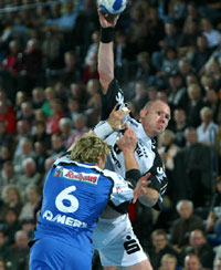 Ales Pajovic begann nerv�s im Angriff,  steigerte sich aber im Spielverlauf.