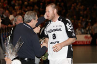 Noka Serdarusic verabschiedet  "Bliztransfer" Ales Pajovic,  der zu Ciudad Real zur�ckkehrt.