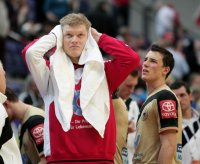 Zum Haareraufen: Johannes Bitter und Dominik Klein steht der Frust ins Gesicht geschrieben.