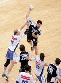 Einmal mehr bester Torsch�tze: Nikola Karabatic erzielte die meisten Treffer am Wochenende.