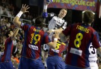 Filip Jicha gegen eine katalanische Wand: Acht Tore markierte der Kieler Halblinke.