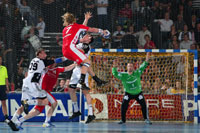 Erlend Mamelund war zun�chst einziger Aktivposten im Angriffsspiel von Nordhorn.