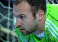 Starker R�ckhalt: Thierry Omeyer.    