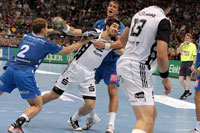 Zur�ck in der Liga mit vollem Einsatz: Nikola Karabatic.