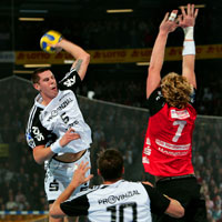 Kim Andersson hatte anfangs  viele Fehlw�rfe, steigerte sich aber im Laufe der Partie.