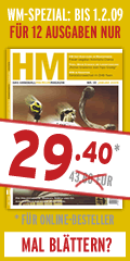 WM-Spezial-Angebot des HM: 12 Ausgaben f�r 29,40.