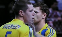 Kim Andersson traf zweimal f�r Schweden.