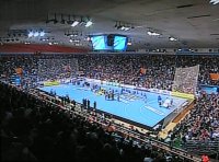 H�llenstimmung im ausverkauften Dom Sportava in Zagreb.