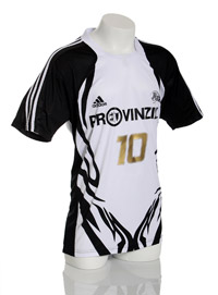 Das L�vgren-Abschiedstrikot  von vorne.