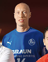 Der Schwede Robert Lechte bildet das neue Torh�tergespann mit Kelentric und Herold.