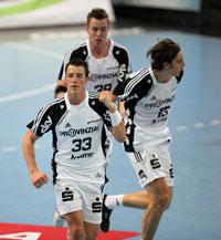 Dominik Klein erzielte Mitte der ersten Halbzeit zwei wichtige Treffer in �berzahl.