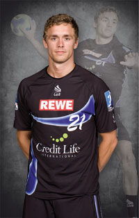 Zweitbester Torsch�tze mit 67/42 Treffern: Linksau�en Michiel Lochtenbergh.