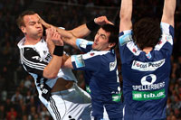 Christian Zeitz lie� sich auch von der manchmal robusten Gangart Koldings nicht aus dem Konzept bringen und �berzeugte als Ideengeber und Torsch�tze.