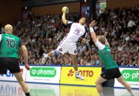 Daniel Narcisse musste in Hannover f�r den Erfolg hoch springen.