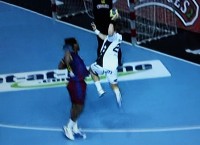 Christian Zeitz kommt langsam wieder in Schwung: In Barcelona erzielte der Linksh�nder sieben Treffer.