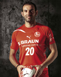 Zweitbester Torsch�tze bei Melsungen in dieser Saison: Rechtsau�en Savas Karipidis mit 83/29 Treffern.