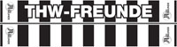 Das Design des "THW Freunde"-Schals.