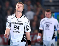 Entt�uschte Gesichter: Aron Palmarsson und Filip Jicha.