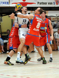 Marcus Ahlm hatte im Endspiel im Angriff einen schweren Stand.