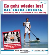 Das "Zebra-Journal" scheint am 2. September.