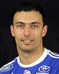 Rechtsau�en Rajko Prodanovic gewann zusammen mit  Momir Ilic Silber bei der Heim-EM.