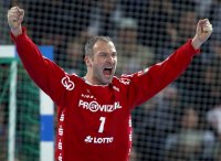 Starker R�ckhalt in Halbzeit zwei: Thierry Omeyer.