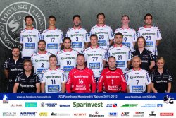 Der Kader der SG Flensburg-Handewitt,  zu Gast in der Sparkassen-Arena-Kiel am 4. September.