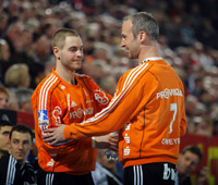 Beide Torh�ter des THW konnten gegen H�ttenberg �berzeugen.